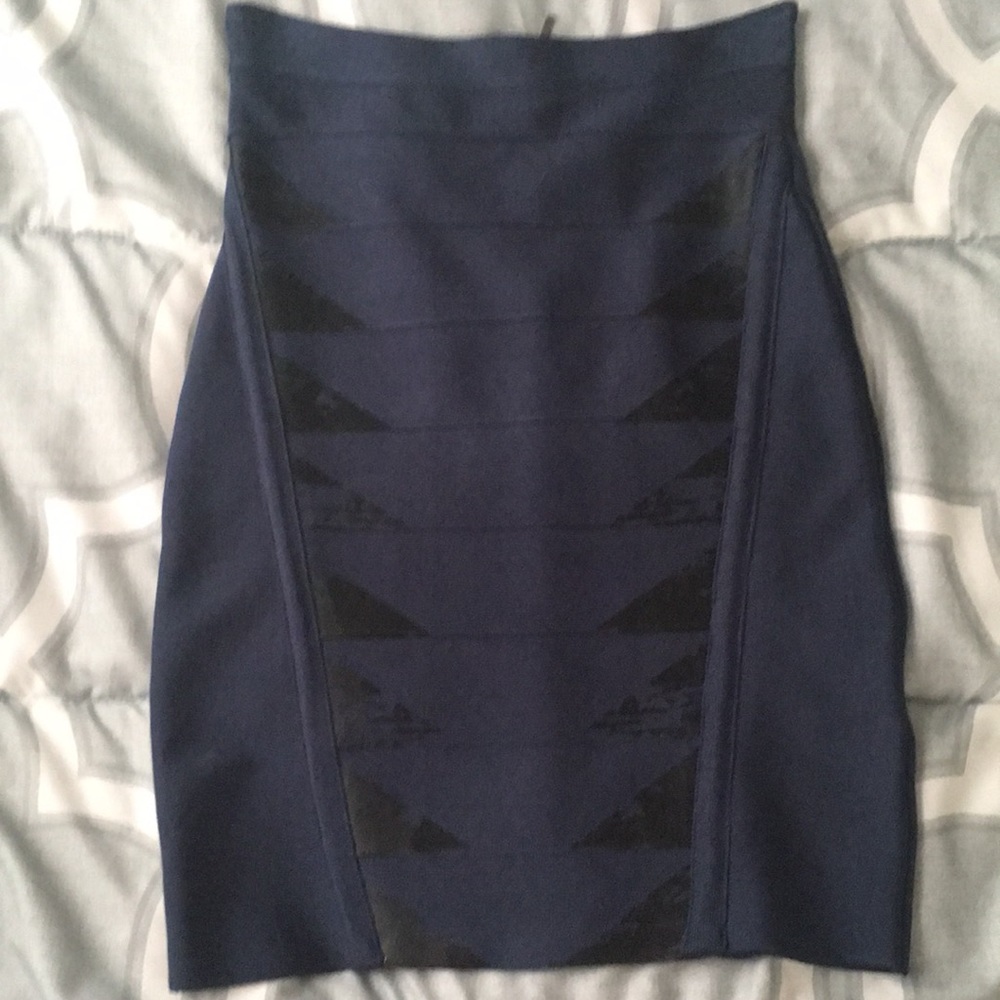 Knee length size S buffalo dark blue bodycon skirt
